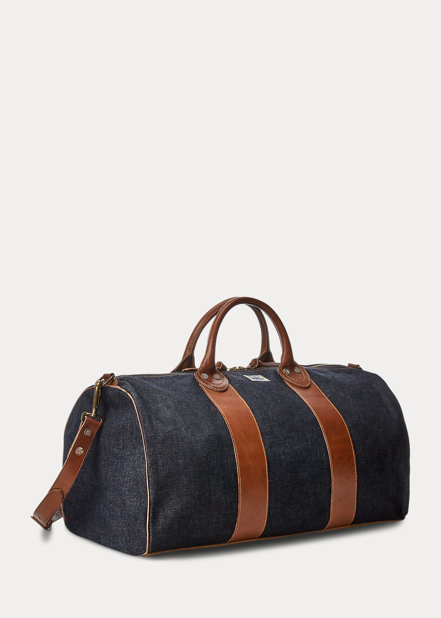 stylish handbagsLeather-Trim Denim Duffel-,$58.39-0
