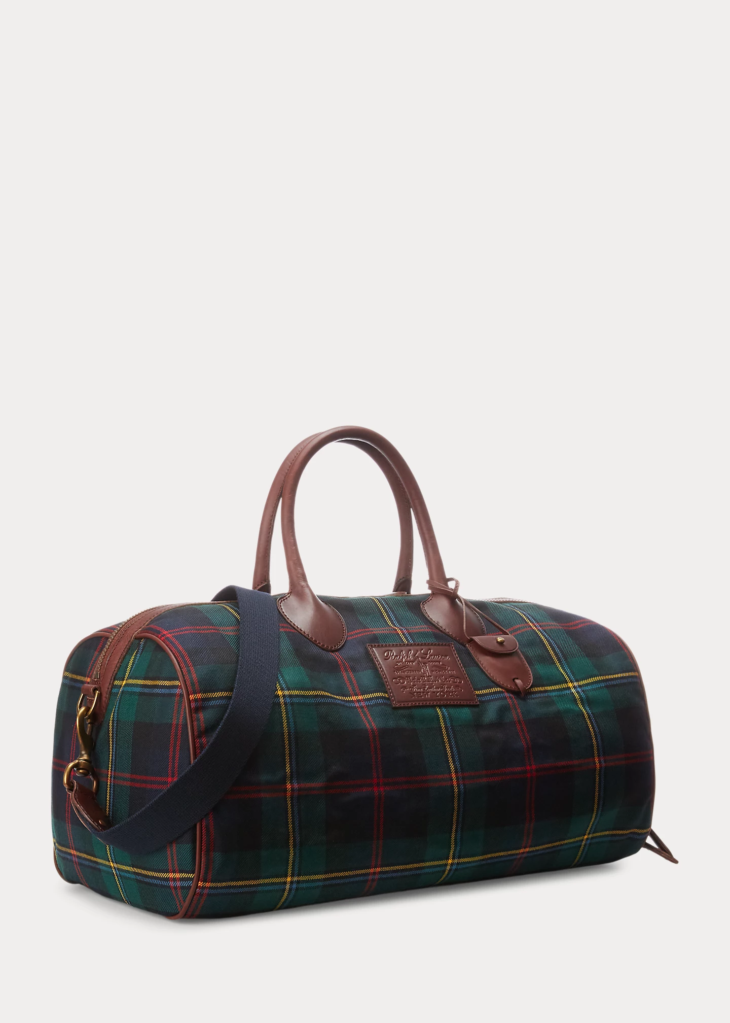 stylish handbagsHeritage Plaid Wool & Leather Duffel-,$68.69-0