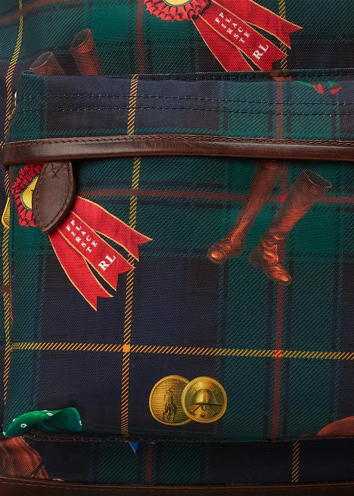 stylish handbagsEquestrian-Plaid Canvas Backpack-,$18.69-3