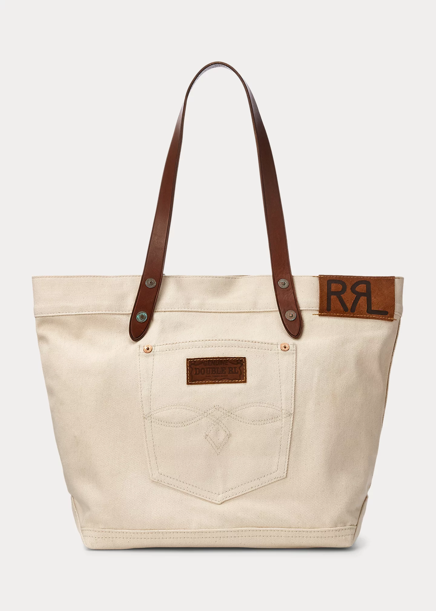 stylish handbagsLeather-Trim Twill Tote-,$28.39