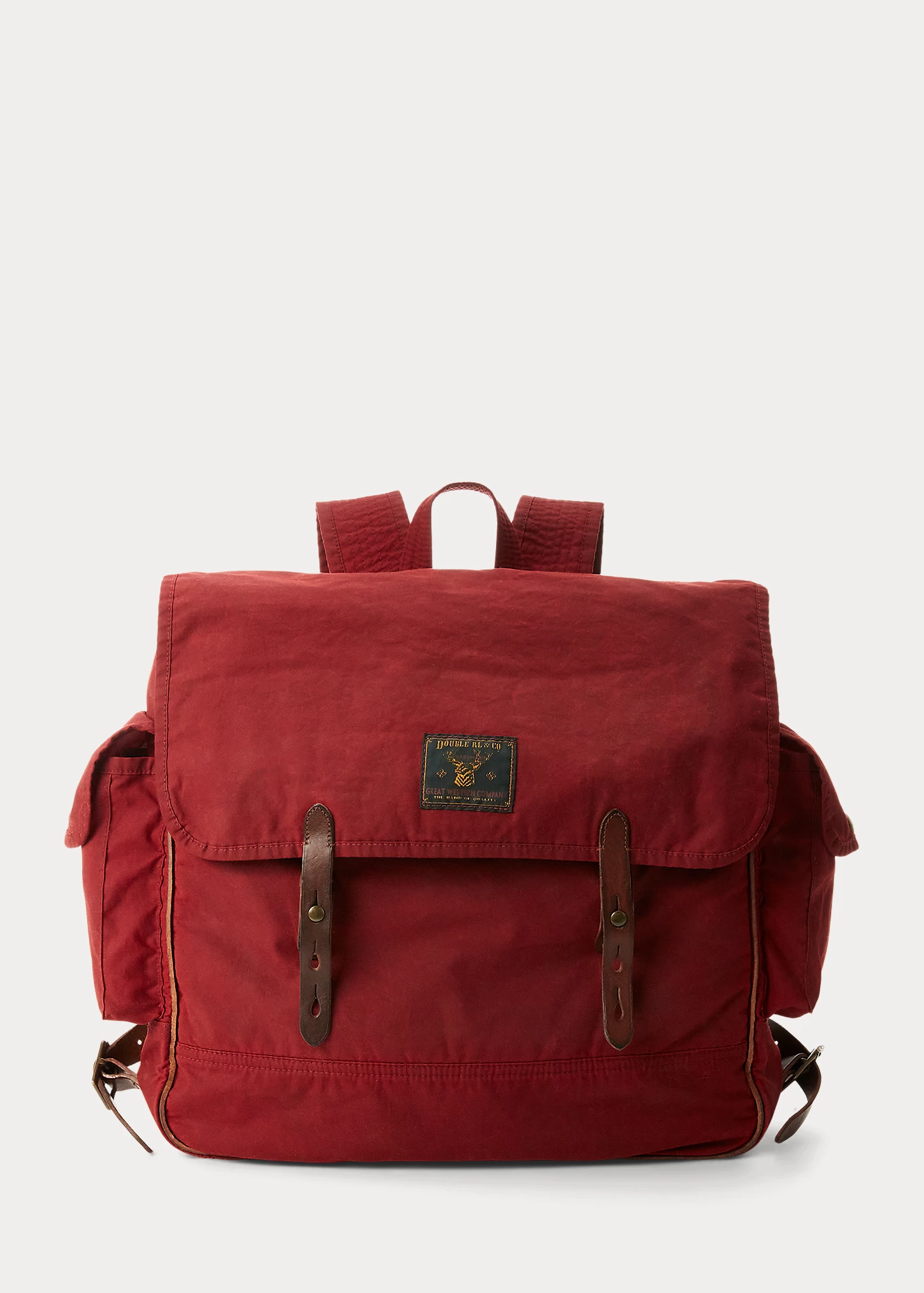 stylish handbagsLeather-Trim Oilcloth Backpack-,$78.39